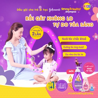 Dầu Gội Giúp Tóc Chắc Khỏe Cho Bé Gái Johnsons Baby Active Kids Strong Healthy Shampoo