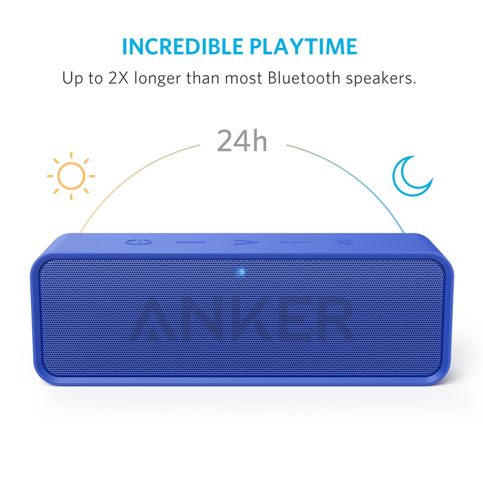 [Mã ELHACE giảm 4% đơn 300K] Loa di động cao cấp ANKER SoundCore Stereo Speaker (Xanh Dương)