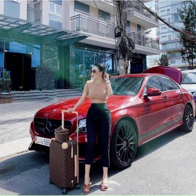 Áo kiểu cổ tròn tay lỡ dáng ôm, Áo thun kiểu cổ tròn cộc tay tôn dáng 2210 - Thoyeufashion