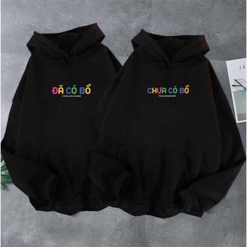 áo hoodie nỉ mũ đã có bồ, chưa có bồ | BigBuy360 - bigbuy360.vn