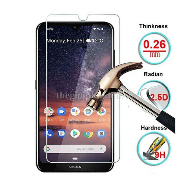 Tấm dán kính cường lực Nokia 3.2 - 2019chống vỡ, chống xước( GIÁ SỈ )