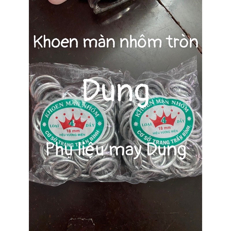 Khoen màn nhôm size 2cm 1 bịch- 50 cái