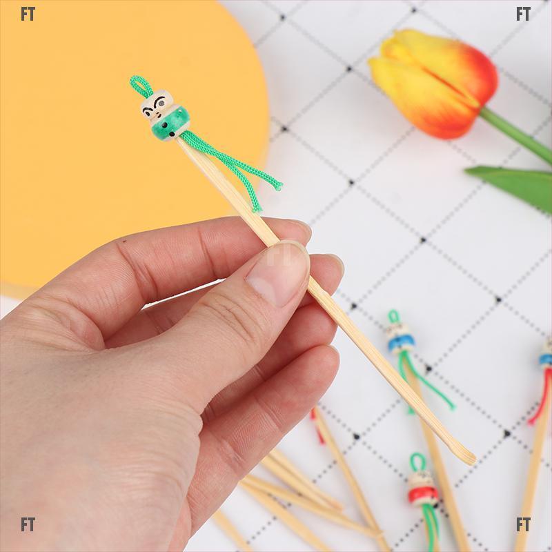 (Hàng Mới Về) Set 10 Dụng Cụ Vệ Sinh Tai Bằng Gỗ Tre mini Tiện Lợi