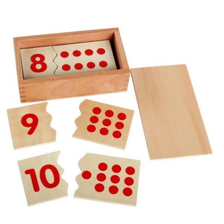 Giáo cụ Montessori – số và thẻ dot 1-10