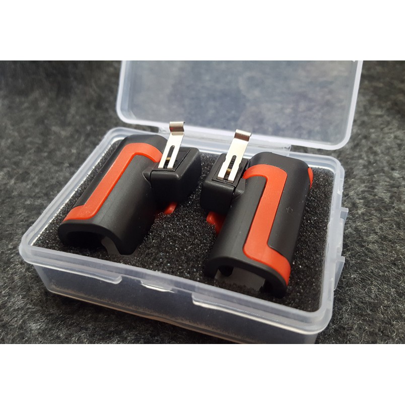 Bộ 2 nút chơi game bắn súng PUBG ROS dòng cải tiến MX vân đỏ trên điện thoại Ipad hỗ trợ chơi PUBG mobile Chammart | BigBuy360 - bigbuy360.vn