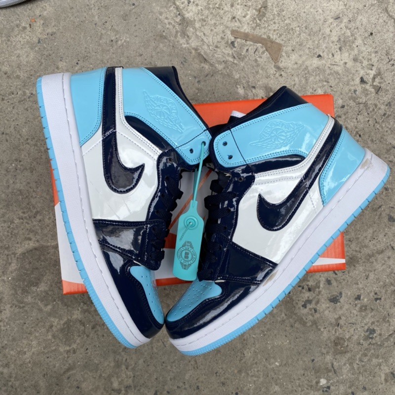 [Mã WAST10K giảm 10K đơn từ 50k] (Fullbox) Giầy Jordan 1 xanh đen bóng cao cổ hàng đẹp siêu rẻ | BigBuy360 - bigbuy360.vn