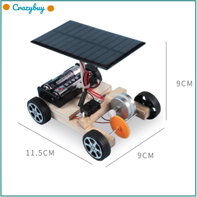 Cr Bộ Đồ Chơi Lắp Ráp Robot Xe Hơi Sử Dụng Năng Lượng Mặt Trời Diy