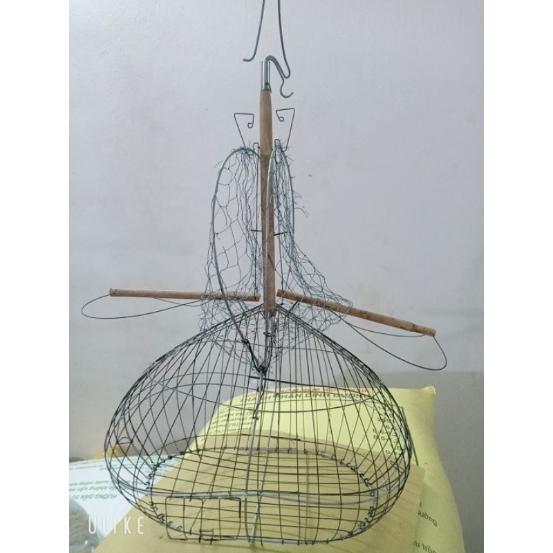 Hỗ trợ ship- lồng bẫy chim chào mào chòe bằng săt , lụp chào mào, chích choè siêu nhạy- phụ kiện pét