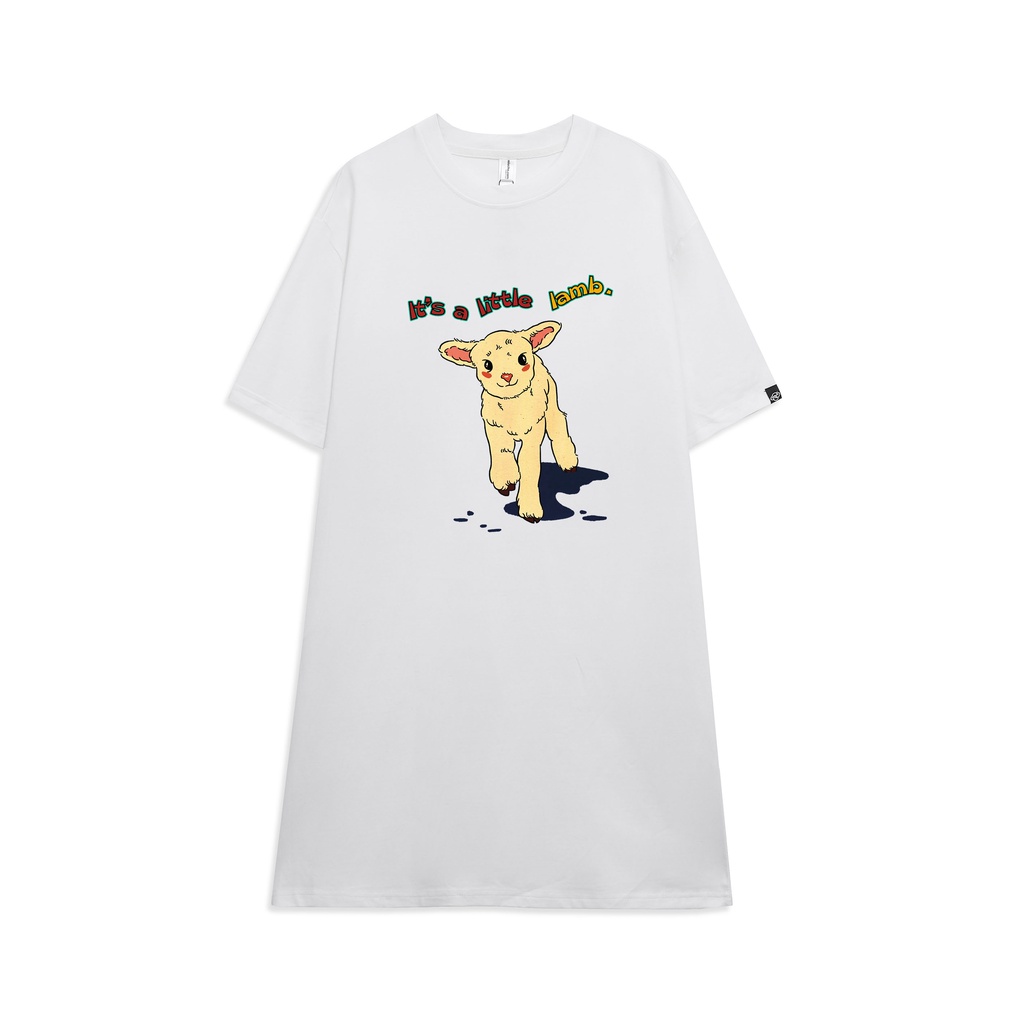 Đầm suông dài tay lỡ vintage nữ cổ tròn chất cotton bigsize DT019 Miucho in hình hoạ tiết