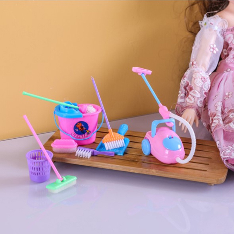 Bộ 9 Cây Lau Nhà Mini Đồ Chơi Chất Lượng Cao