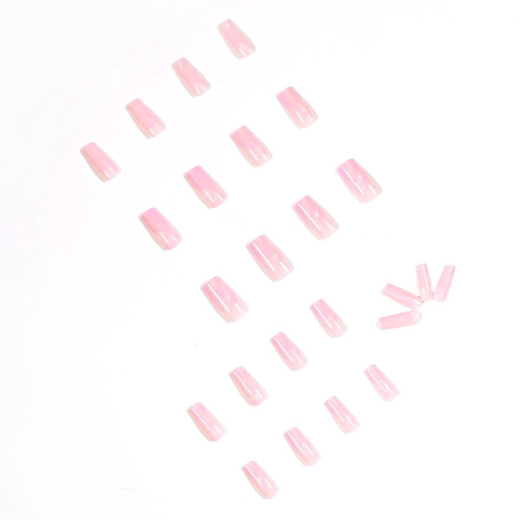 BEAUTY Bộ Móng Tay Giả Đầu Vuông Che Phủ Toàn Diện