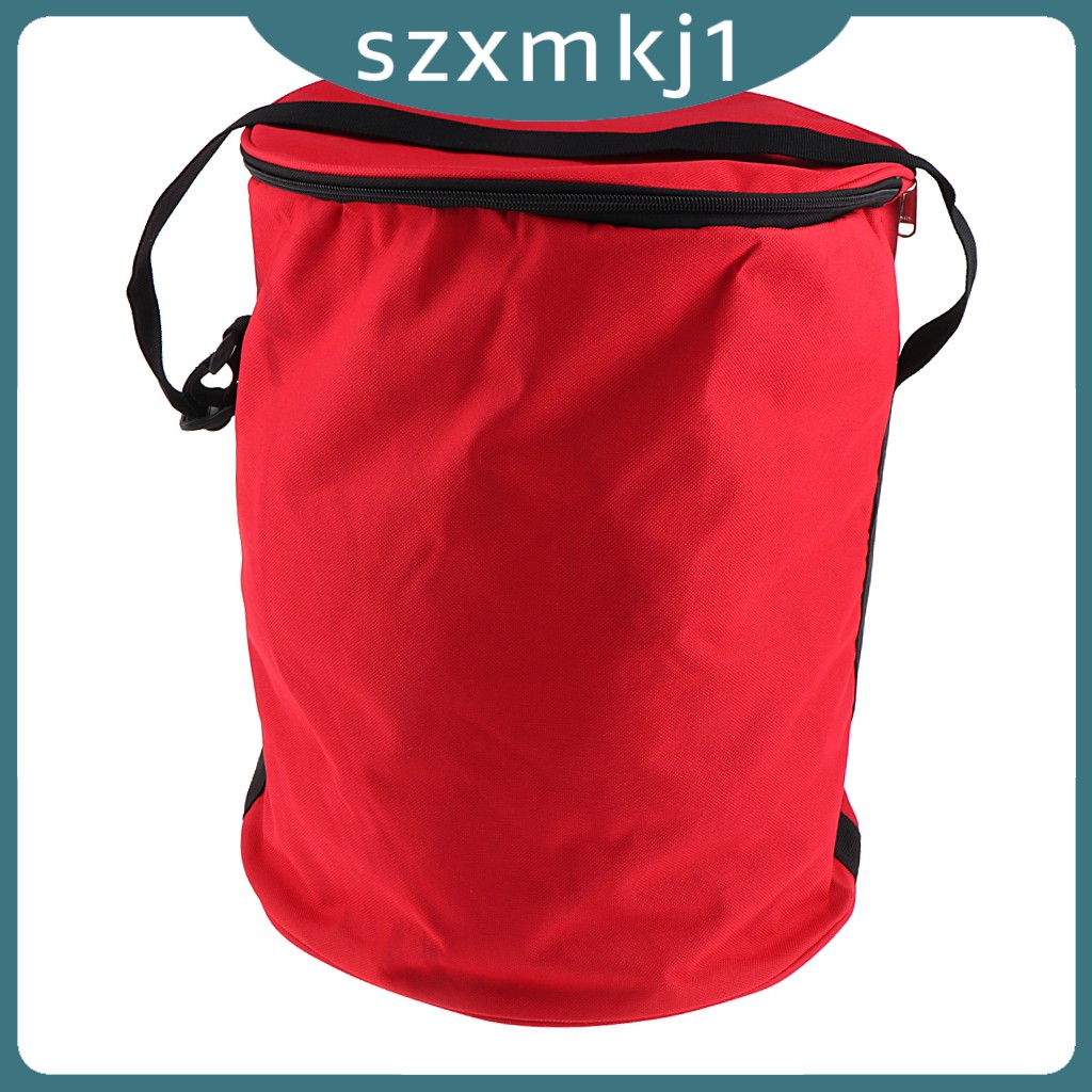 Giỏ đựng bóng tennis dạng tròn có quai xách tay màu đen