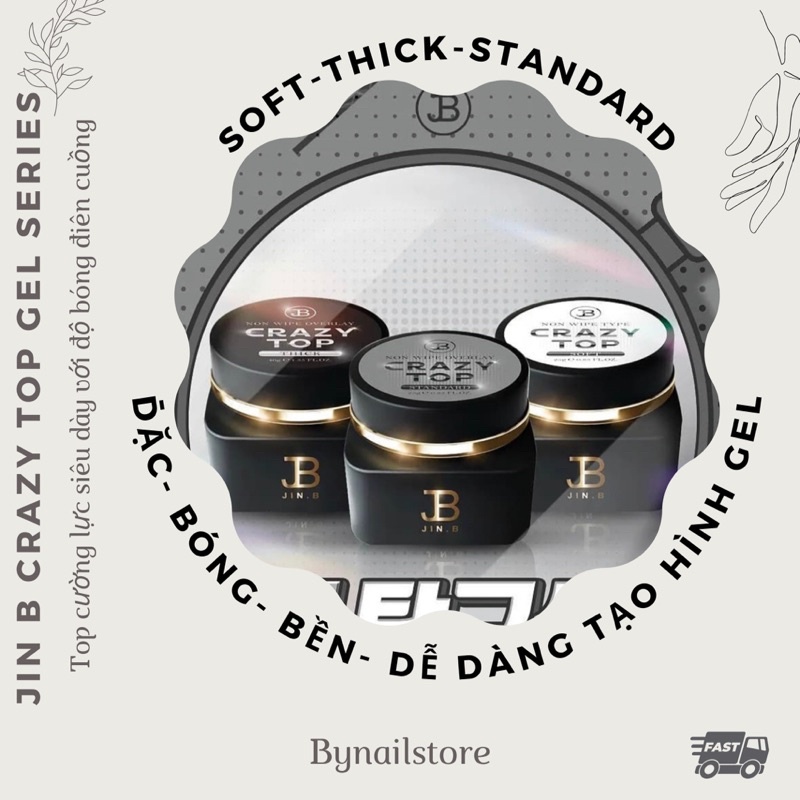 ♻️Chính hãng♻️Top cường lực Crazy top Jin B cao cấp Hàn Quốc siêu bóng (25g)