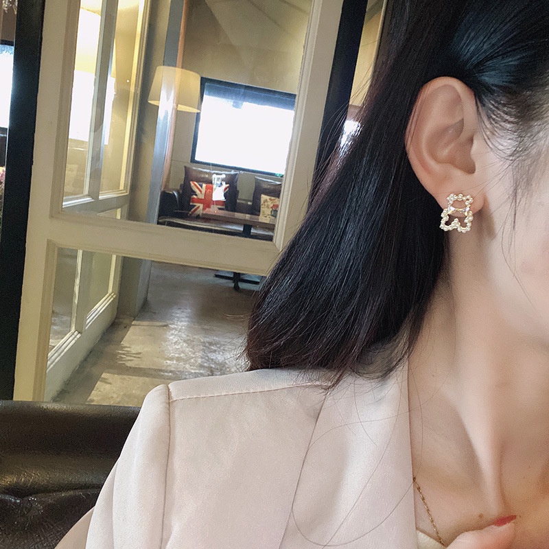 (0544) Hoa Tai Ngọc Hình Gấu Nhỏ Sáng Tạo Sang Trọng