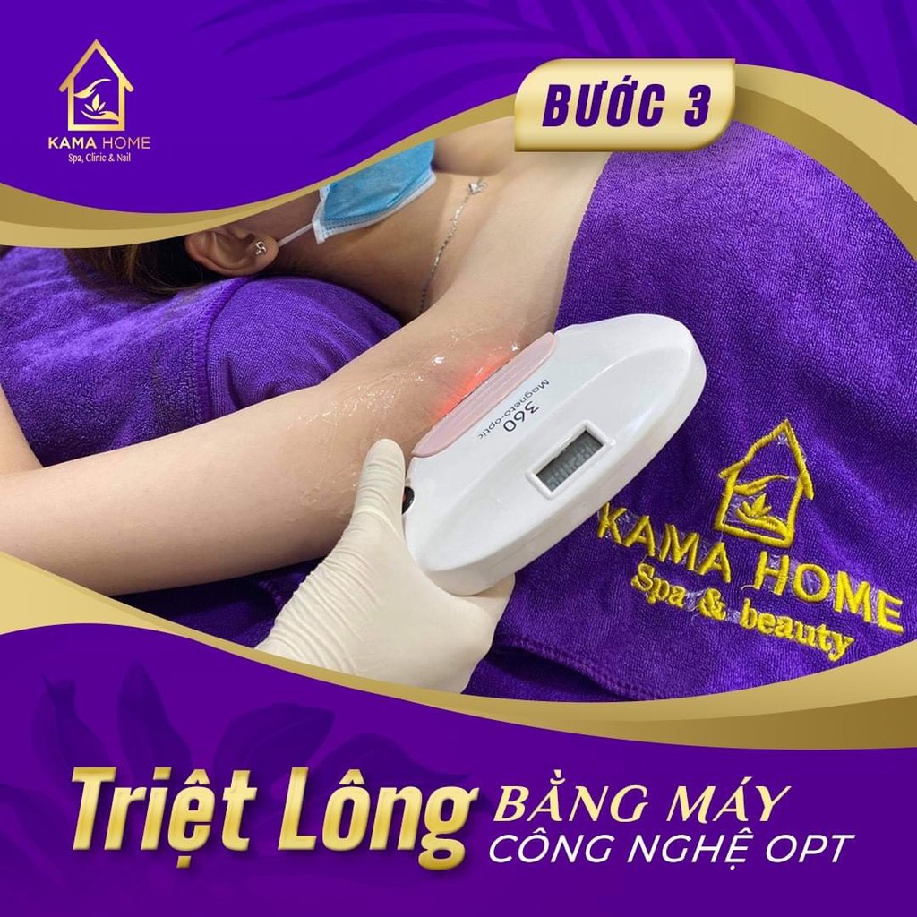 Hồ Chí Minh [Voucher giấy] Triệt Lông Vĩnh Viễn Opt công nghệ mới nhất(10 Lần tặng 10 lần bảo hành)Tại Kama Home spa