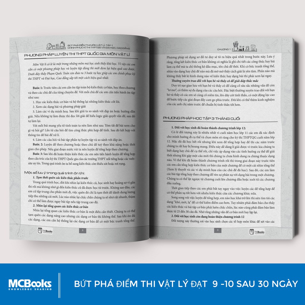 Sách - Bứt phá điểm môn Vật lý - Tập 1 (chinh phục kì thi THPT và Đại học, cao đẳng)