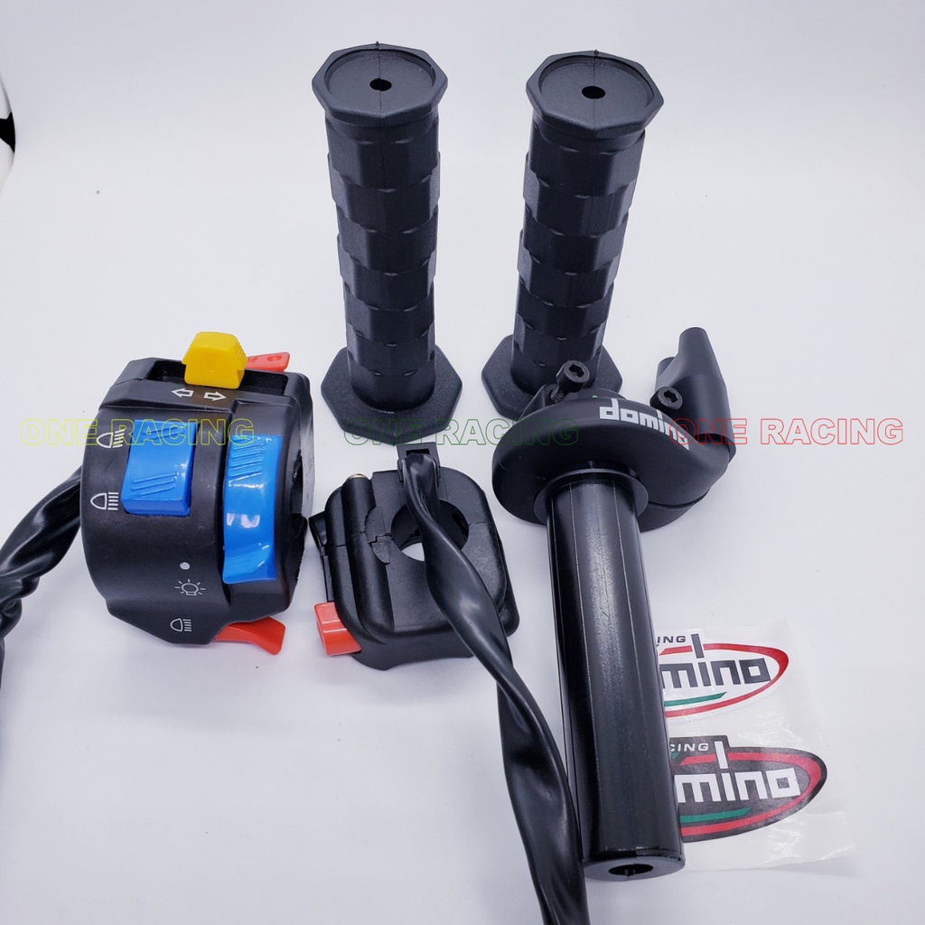 COMBO cùm tăng tốc domino 2 dây ga trên cùm công tắc fz passing 2 bao tay daytona gắn xe máy sirius exciter jupiter...