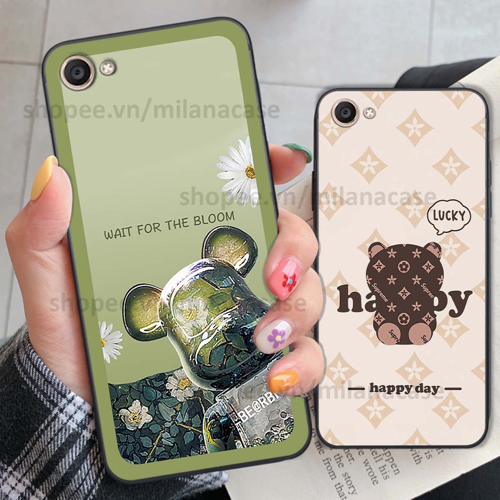 Ốp Vivo V5 / V5 Plus / Y67 gấu be@rBrick gấu Teddy Kaws siêu đẹp, phong cách, cá tính