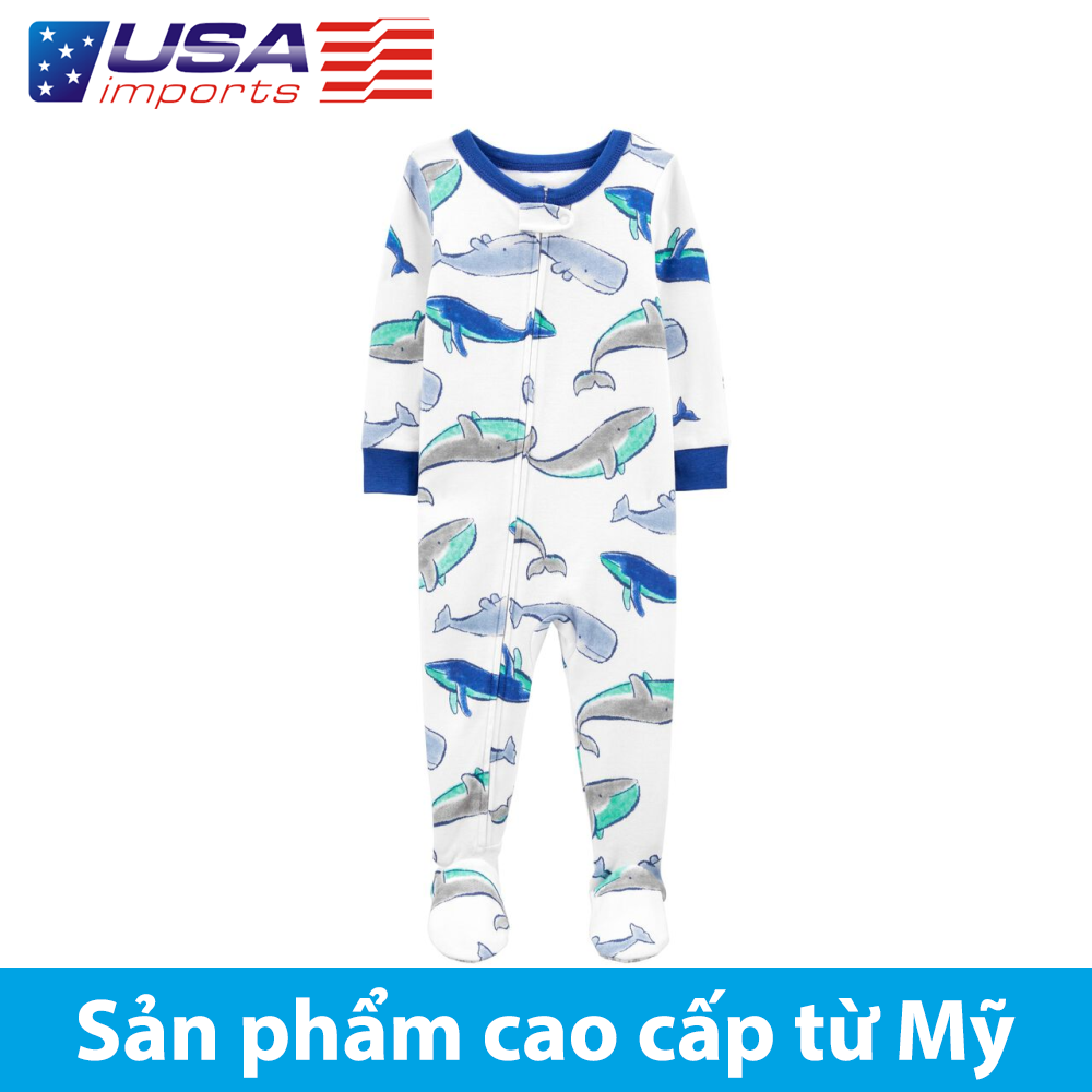 Đồ dài, đồ ngủ cotton phôm ôm cá voi Car-tờ Auth Từ Mỹ (1K461913)