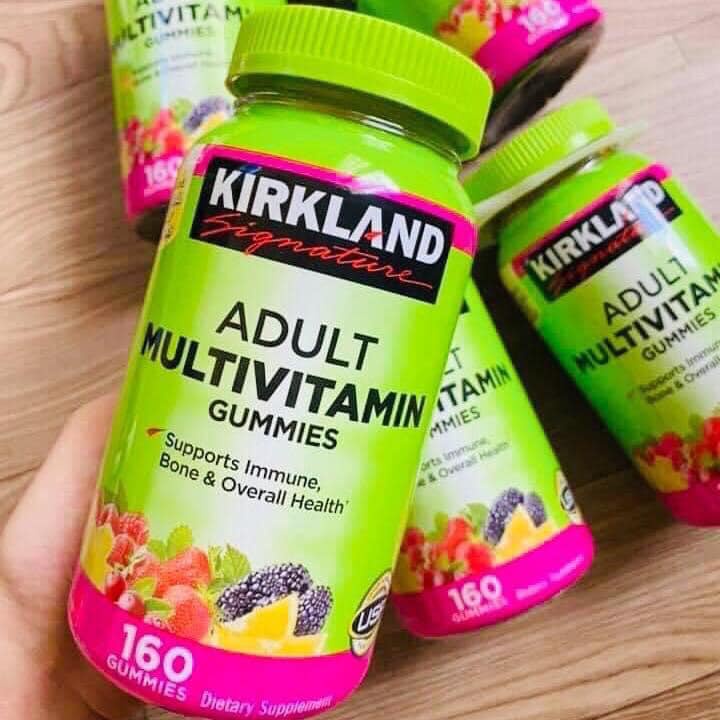 Kẹo dẻo Kirkland Signature Adult Multivitamin Gummies 160 viên - Kẹo dẻo Kirkland bổ sung Vitamin cho người lớn 160 viên