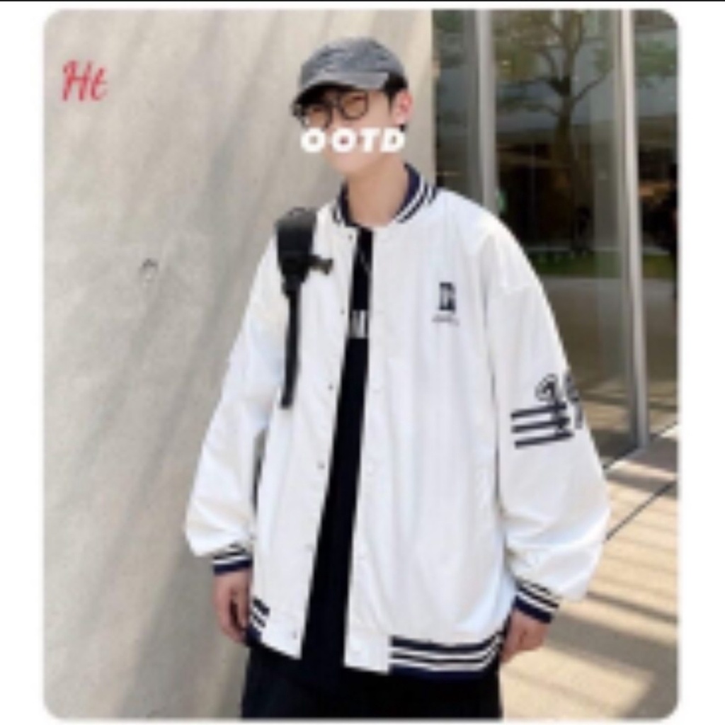 [ XẢ HÀNG SAU TẾT ] ÁO KHOÁC BOMBER  GIÓ 3 SỌC CÁNH TAY  CHẤTGIÓ SIÊU HÓT