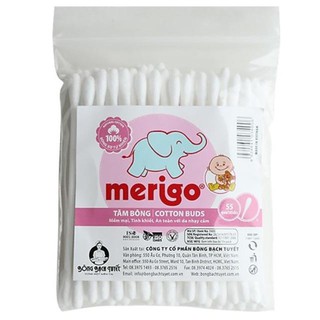 Tăm bông trẻ em Merigo (55 que/gói)