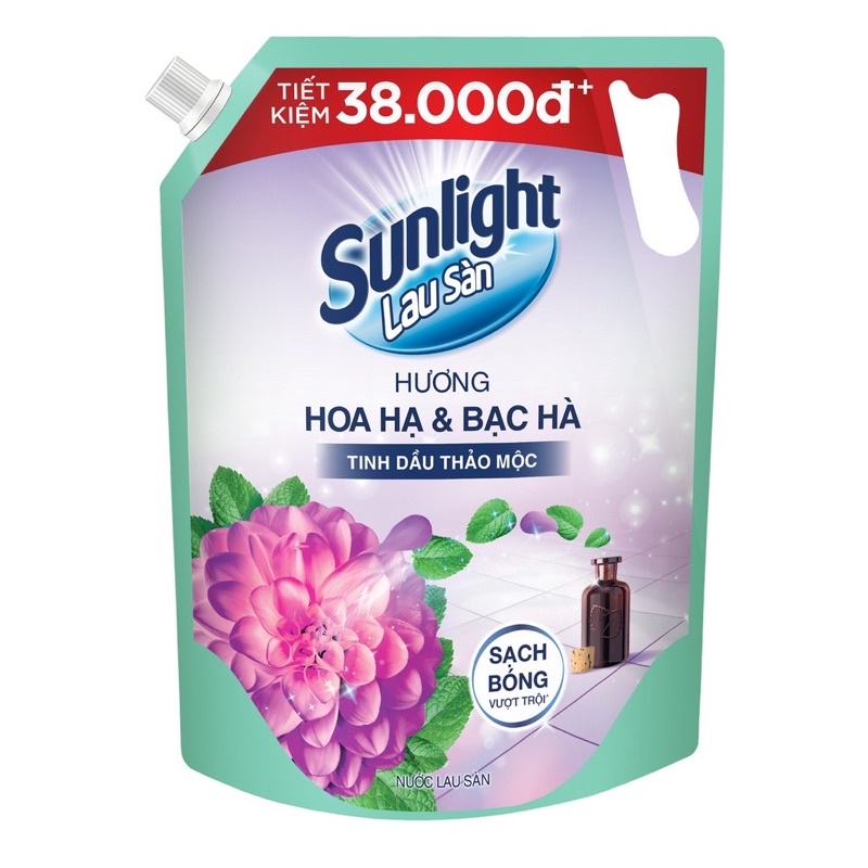 Nước Lau Sàn Sunlight Tinh Dầu Thảo Mộc Túi 3.6Kg