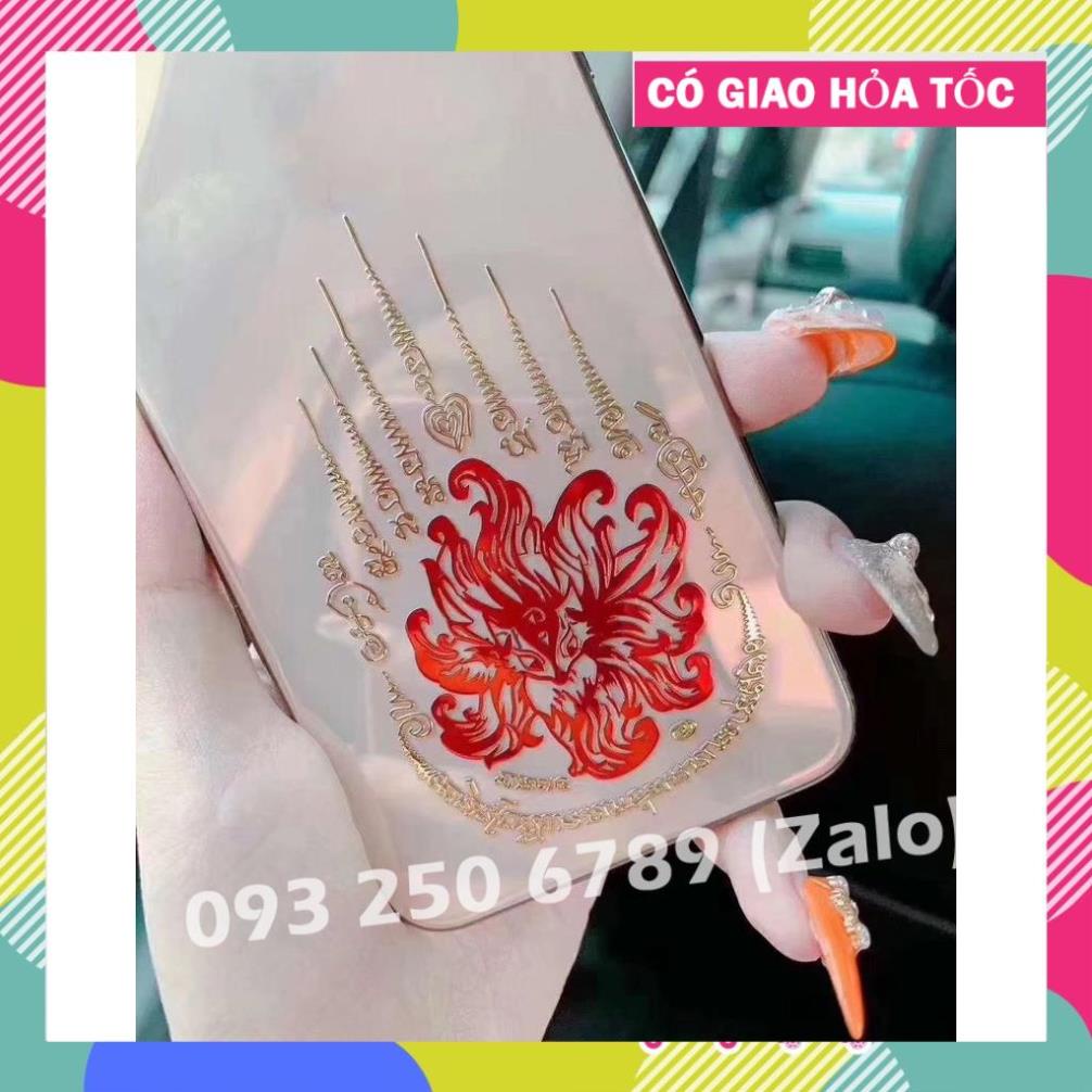 COMBO 4 Miếng dán điện thoại tài lộc, may mắn, đẹp lung linh, ý nghĩa
