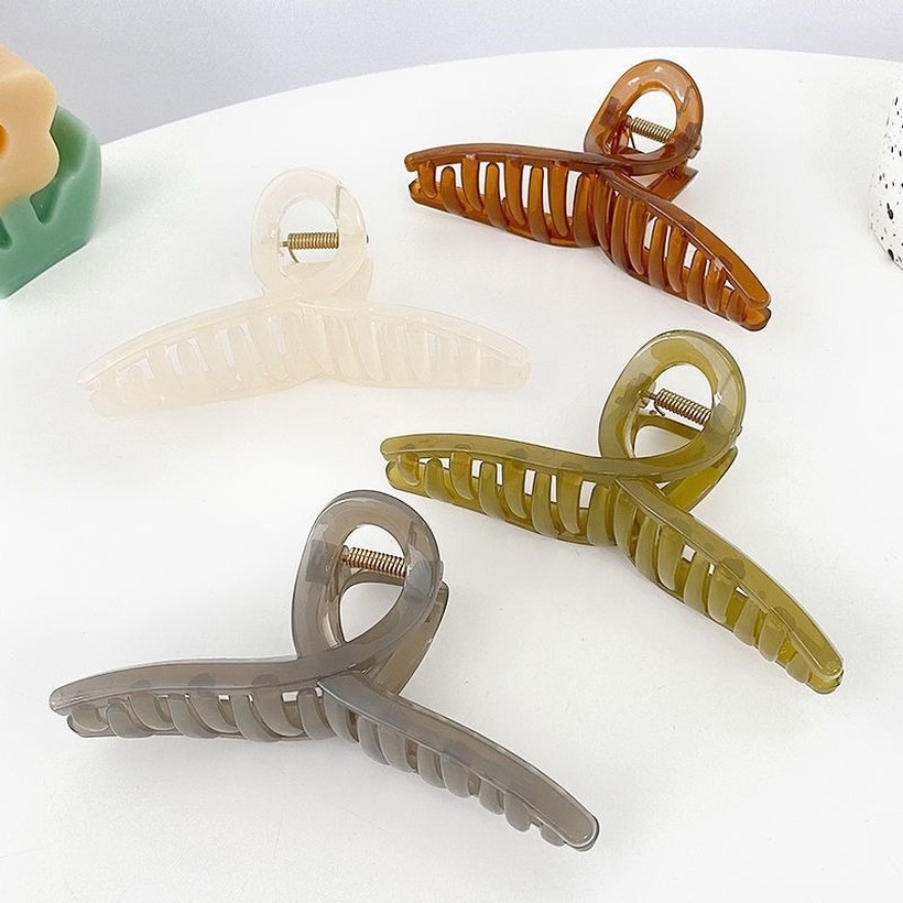 Kẹp Tóc Hình Cá Mập Cỡ Lớn Phong Cách Hàn Quốc Thời Trang Cho Nữ
