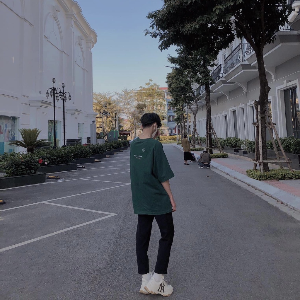 Áo thun tay lỡ SADBOIZ SADLUV tay lỡ dáng rộng BIGOMALL - Áo phông nam nữ Unisex phong cách Ulzzang