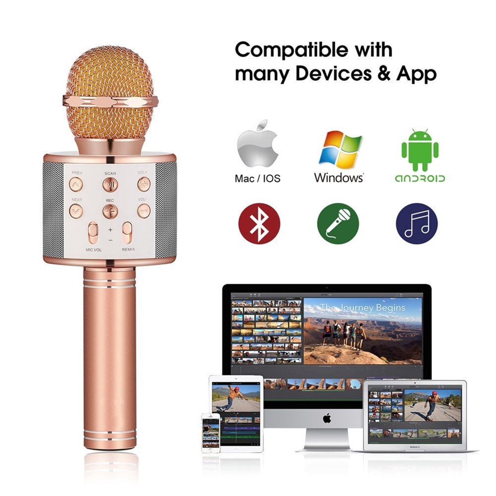 Không dâyUsbGiá Đỡ Micro Chuyên Nghiệp Kết Nối Bluetooth Tiện LợiLoa Phát Nhạc Ghi Âm Phòng Thu