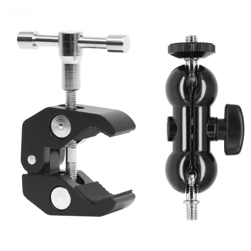 Kẹp kim loại cho gopro, máy ảnh, điện thoại