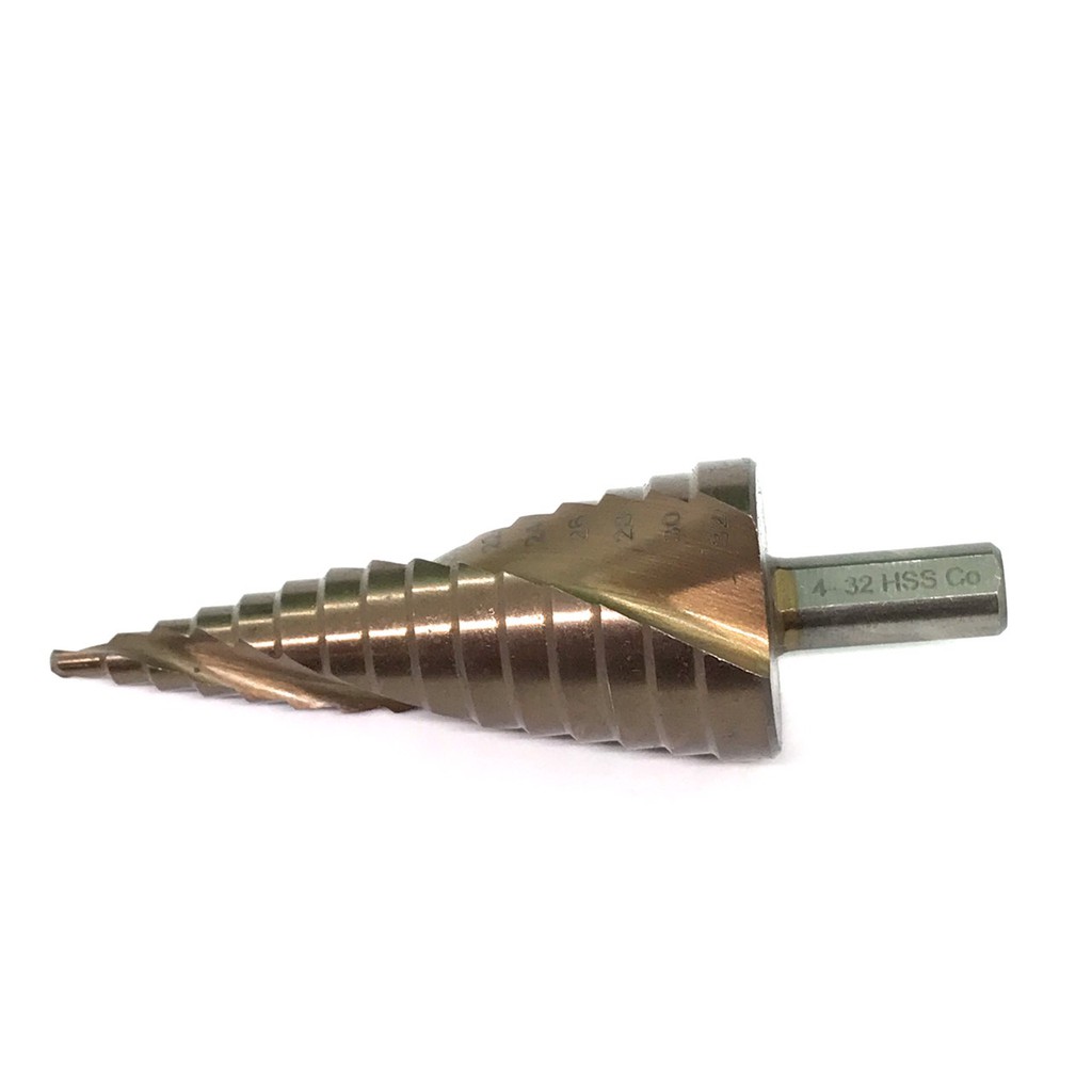 Mũi Khoan Tháp - HSS M35 COBAN Chuôi Tròn -Hàng Cao Cấp Chuyên Thép, Inox