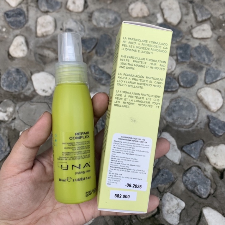 TINH DẦU PHỤC HỒI DƯỠNG TÓC SIÊU MƯỢT UNA ROLLAND REPAIR COMPLEX 60ml