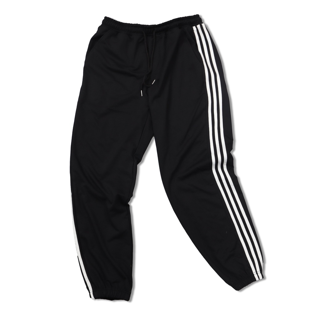 Quần jogger nỉ thể thao kẻ sọc May Minh Cường JBD05