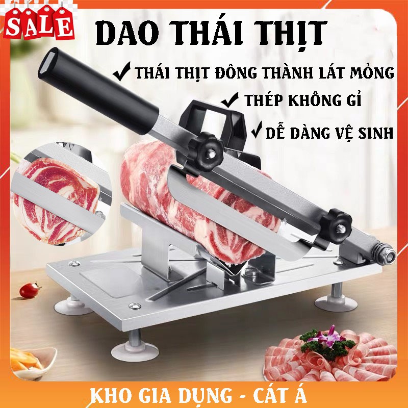 Dao thái thịt đông lạnh - Máy cắt thịt bò, rau củ quả thành lát mỏng, siêu sắc siêu bền