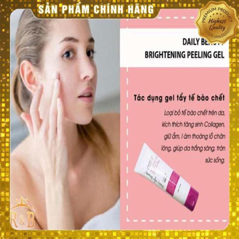 Tẩy da chết Daily Beauty Brightening Peeling Gel, [Hàng Chính Hãng], Tẩy da chết cho da mụn, da dầu và da hỗn hợp