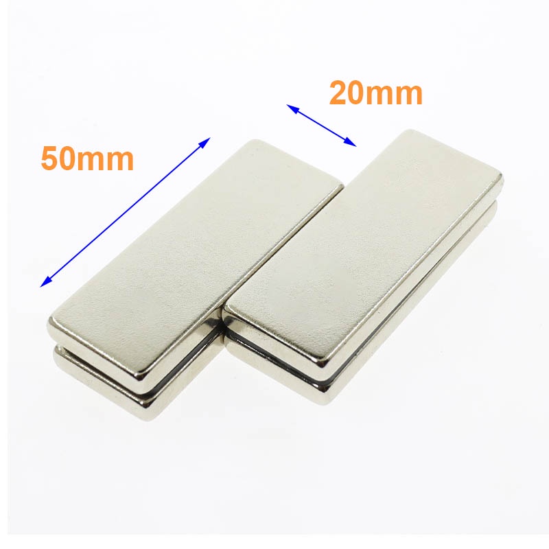 Nam châm đất hiếm 50x20x5mm từ tính siêu mạnh N35