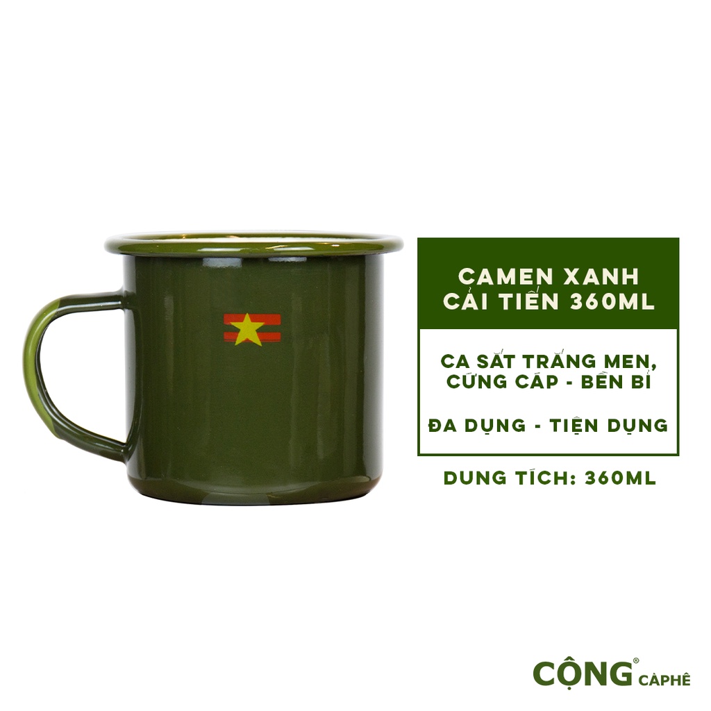 Ca Men cải tiến Cộng Cà Phê xanh 360ml