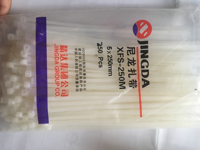 100 dây rút nhựa trắng  nhiều kích thước