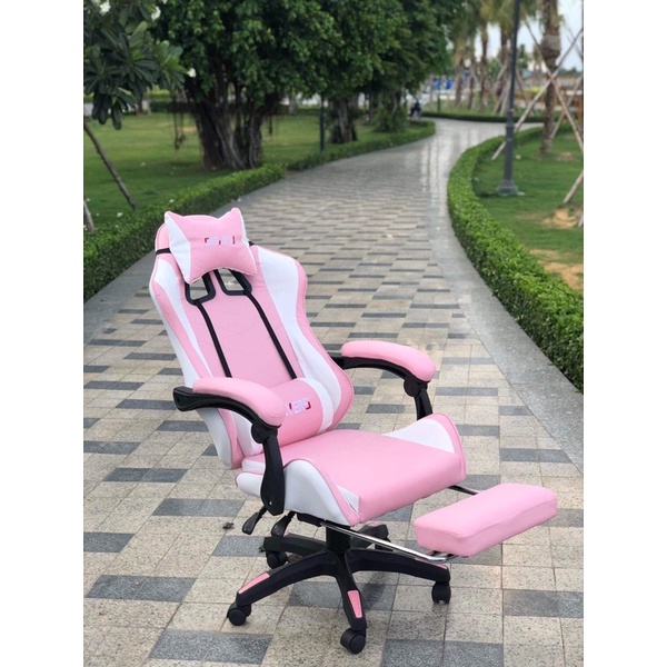 Gaming HỒNG- ngả lưng thư giãn/ ghế Livestream