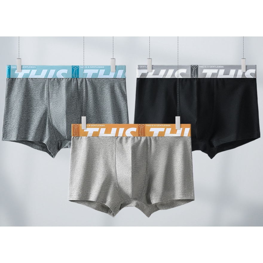 Hàng Mới Về Quần Lót Boxer Cotton Thoáng Khí Thoải Mái Cho Nam C647