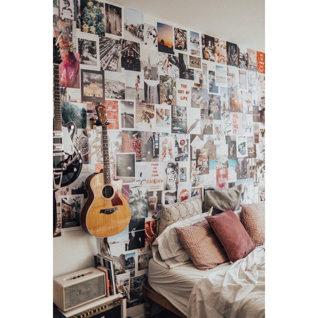 [FREESHIP EXTRA] Wall Collage dán tường trang trí decor phòng ngủ - theme Vintage/ Retro