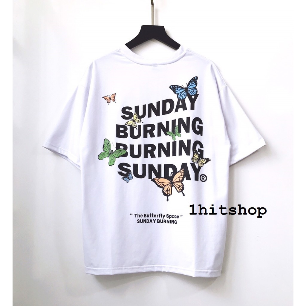 Áo Thun SUNDAY BURN.ING Ulzzang Unisex 1hitshop | BigBuy360 - bigbuy360.vn