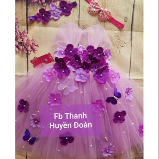Váy tutu tím nhạt CTC