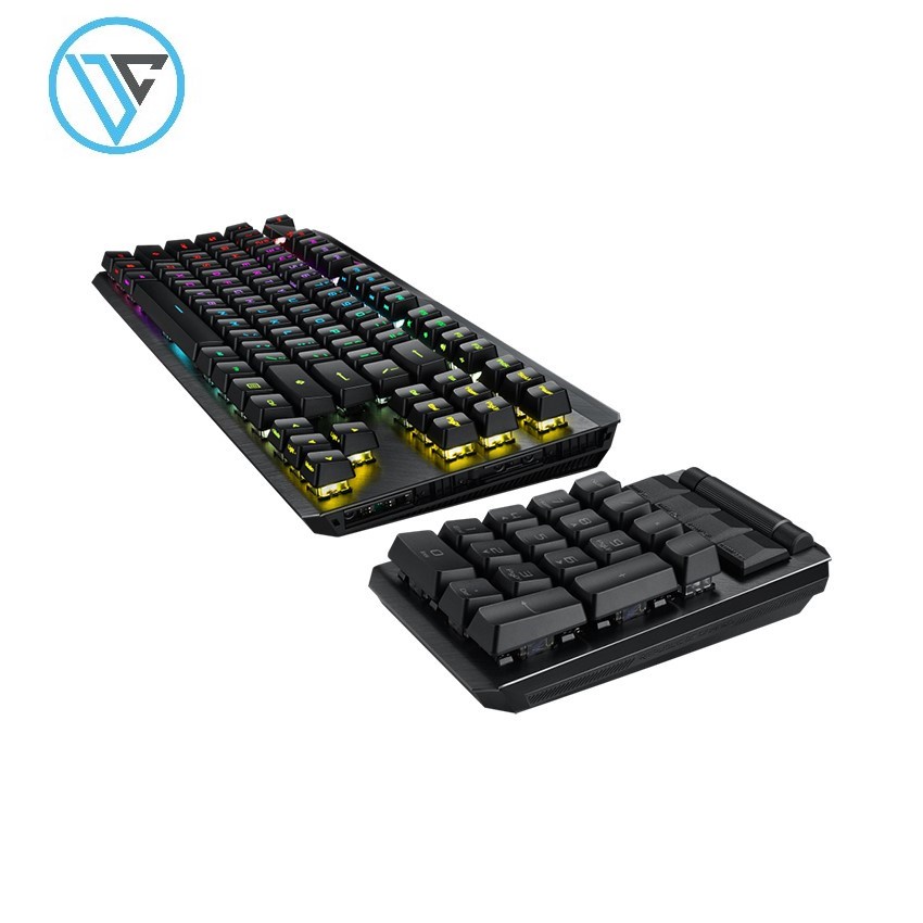 Bàn phím cơ không dây Asus ROG Claymore II (RGB RX optical Blue sw)