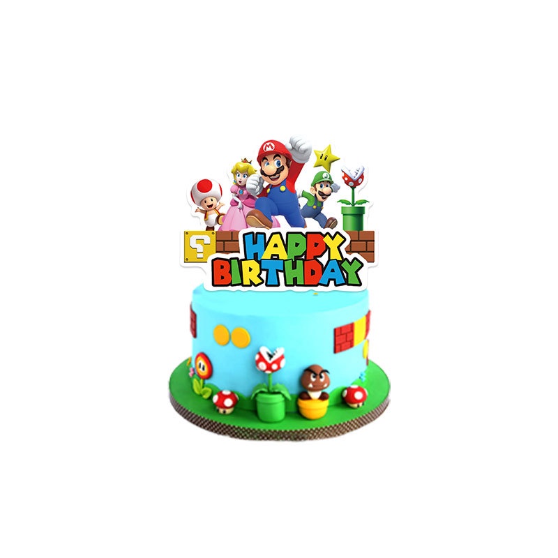 Bộ Bong Bóng Trang Trí Tiệc Chủ Đề Super Mario