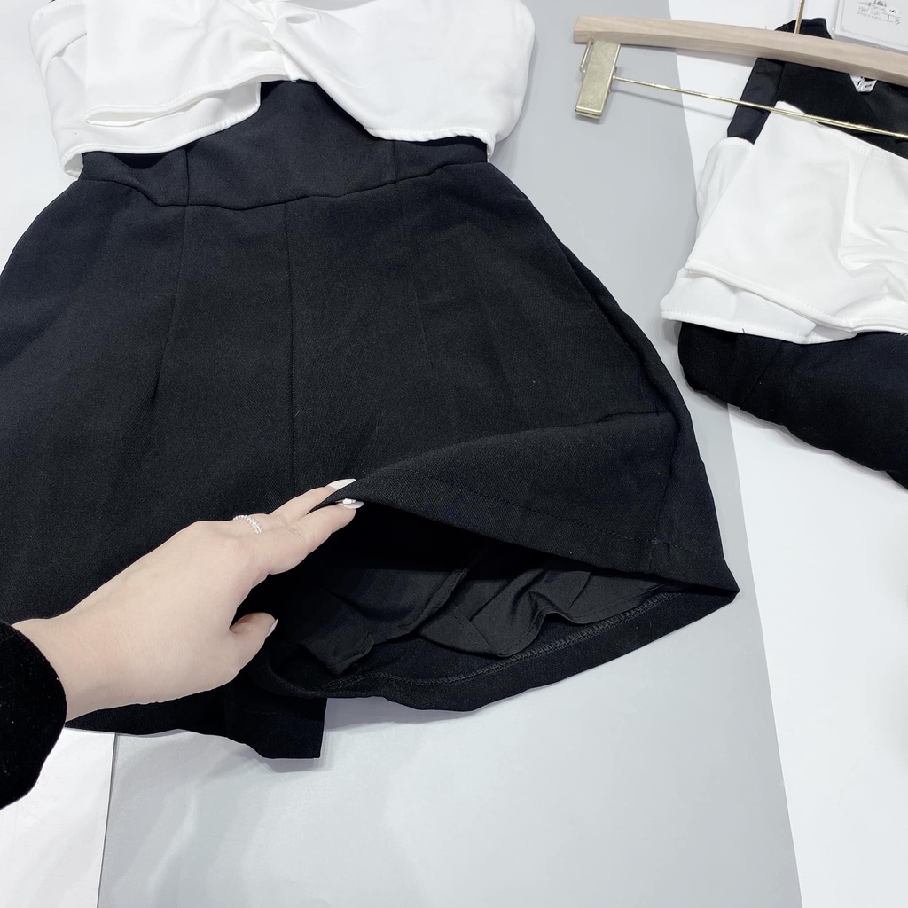 JUM tuyết mưa nơ trắng to sát nách