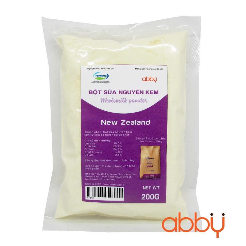 Bột sữa nguyên kem New Zealand 200g
