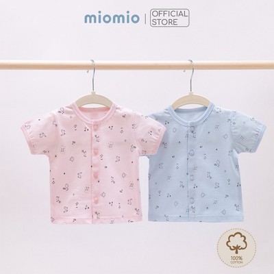 Áo Mùa Hè Sơ Sinh Cộc Tay, Nút Giữa MIOMIO Vải Cotton Cho Mùa Hè  Cho Bé Trai, Bé Gái (Từ 0-24 tháng)